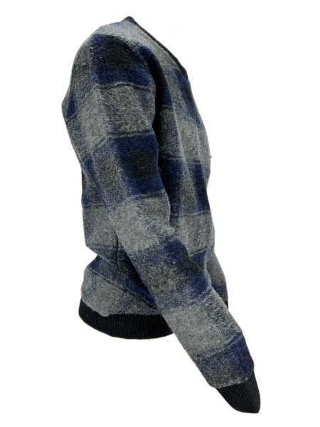 SCOTCH & SODA Men's Multicolor Long Sleeve Knitted Plaid Sweater Sz L NWT