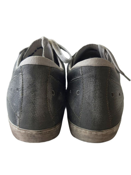 LIEBESKIND Women's Grey Leather Low Top Sneakers #LK5021 NWOB