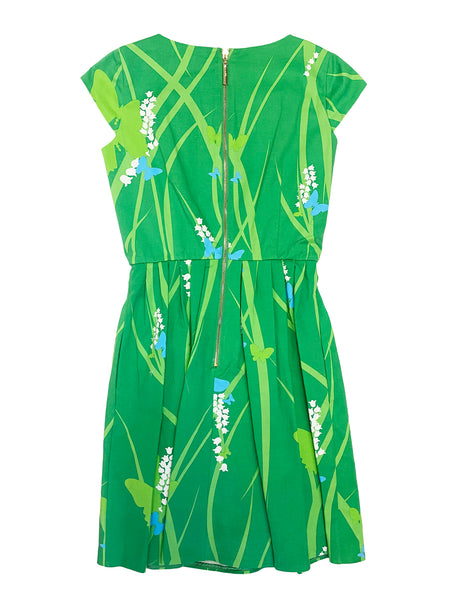 Elizabeth Mckay Women's 50's Dress 0 Meadow Print