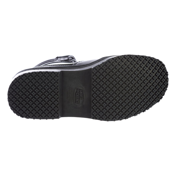 SFC Shoes for Crews Men's Neo Black Leather Boots 5255 Size 4 $59 NEW