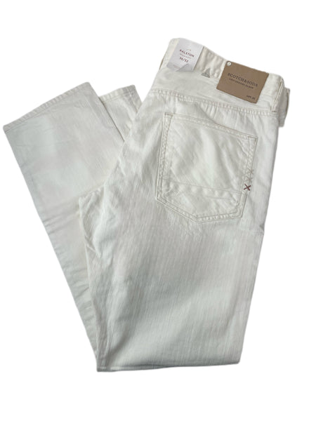 SCOTCH & SODA Men's White Magma  Regular Fit Jeans #588 36/32 NWT