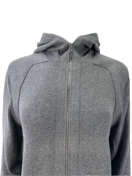 RICHARD CHAI Women's Grey Long Zip Hoodie #5F09 L NWT