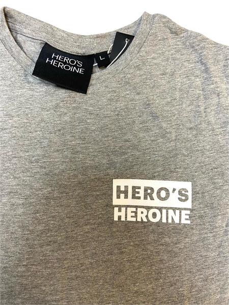 HERO'S HEROINE Men's Gray Printed Short Sleeve T-Shirt Sz L NWT