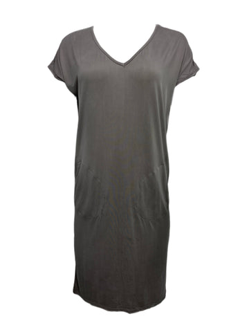 ECRU Women's Beige Suede Cupro Driftwood Dress #6027 S NWT