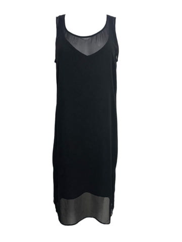 ECRU Women's Black Midi Casual Dress #6064 S NWT