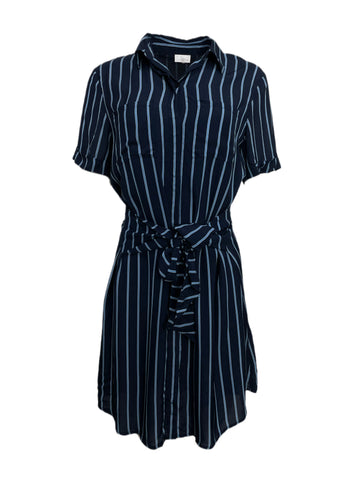 ECRU Women's Navy Stripe Keaton Dress #6202 S NWT