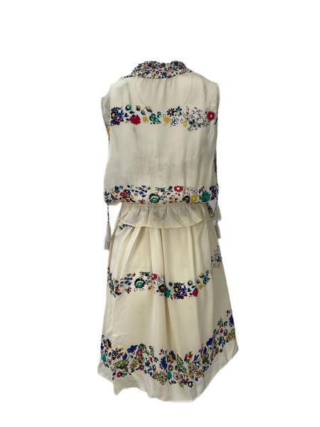 DEREK LAM Women's Beige A-Line Dress #66L 8 NWOT