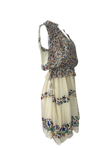 DEREK LAM Women's Beige A-Line Dress #66L 8 NWOT