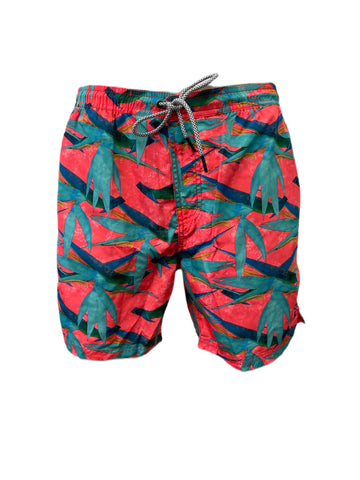 SCOTCH & SODA Men's Pink Swim All Over Print Shorts #693 XXL NWT