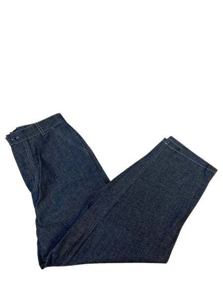 MARIUS PETRUS Men's Navy Loose Fit Straight Leg Denim Pants Sz 32 NWT