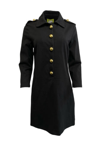 ELIZABETH MCKAY Women's Black Annapolis Dress #7076 M NWT