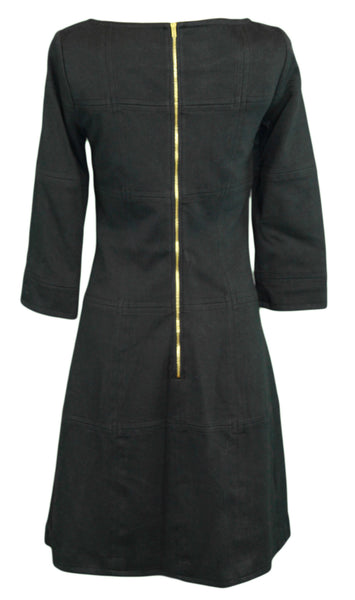 ELIZABETH MCKAY Women's Black Martin Dress #7078 L NWT