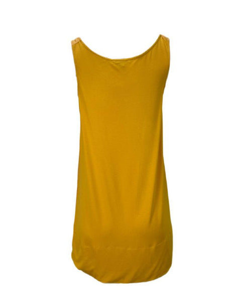 9/15 Women's Yellow Lightweight Sleeveless Top #711S S NWT