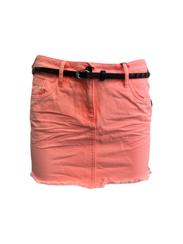 Maison Scotch Women's Pink Two-Way Belt Skirt #714 26 NWT
