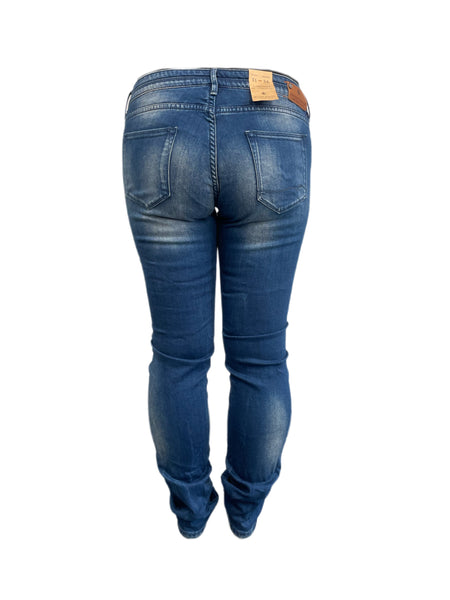 MAISON SCOTCH Women's Dark Blue Low Rise Straight Leg Jeans #717 NWT