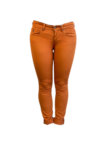 Maison Scotch Women's Orange Skinny Stretchy Pants #726 27/32 NWT