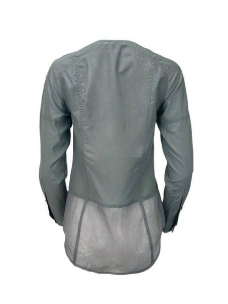 9/15 Women's Blue Stone Lightweight Long Sleeve Blouse #72T NWT