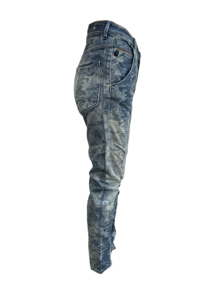 MAISON SCOTCH Women's Blue All Over Print Skinny Jeans #740 NWT