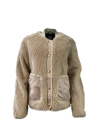 SCOTCH & SODA Women's Beige Button Down Jacket #7696 L NWT