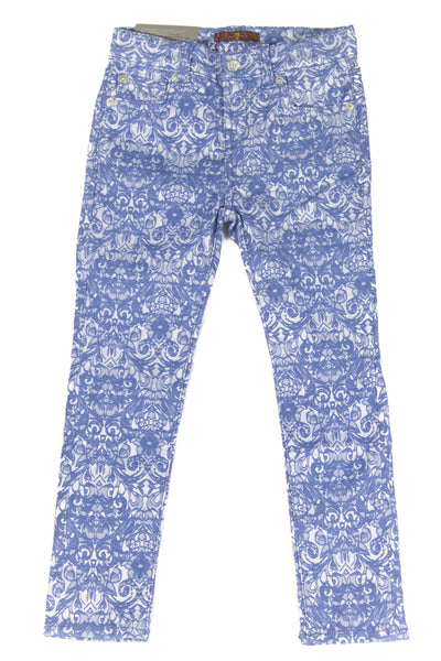 7 for All Mankind Girls Moroccan Jacquard Skinny Legging Jeans 7FFXG2161 $79 NEW