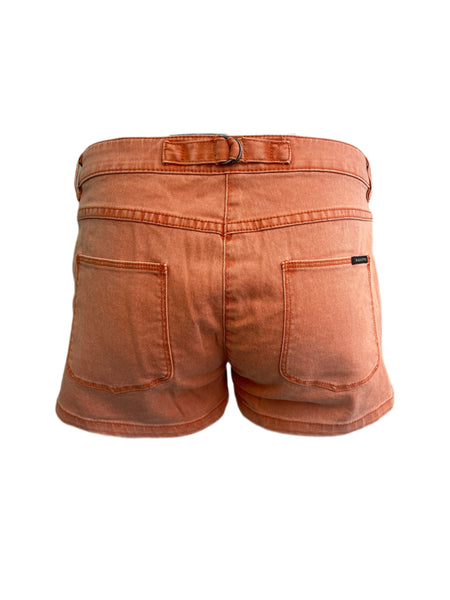 Maison Scotch Women's Orange Pocket Shorts #843 No Size NWT