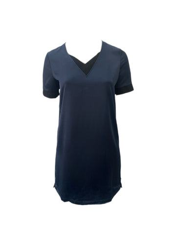 SCOTCH & SODA Women's Navy V-Neck Dress #855 L NWT