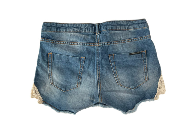 MAISON SCOTCH Women's Blue Jean Les Bon Vivants Shorts #893 24 NWT