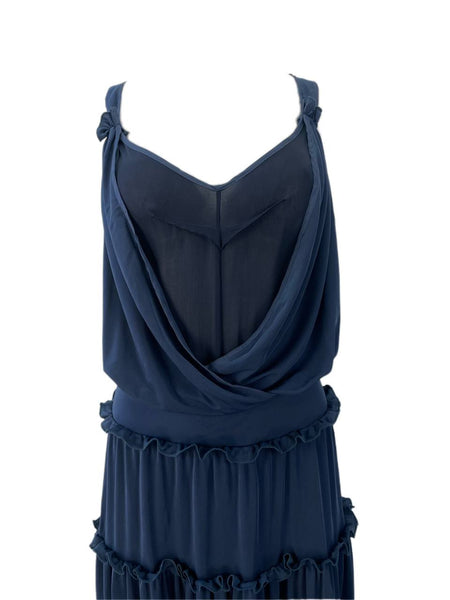 RICHARD CHAI Women's Blue Midnight Long Dress #8R12 NWT