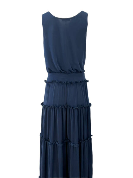 RICHARD CHAI Women's Blue Midnight Long Dress #8R12 NWT