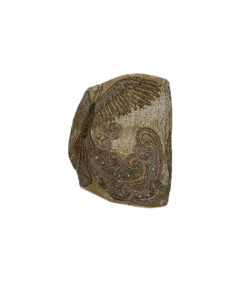 HAUTE HIPPIE Women's Gold Details Mini Skirt #9068 NWT