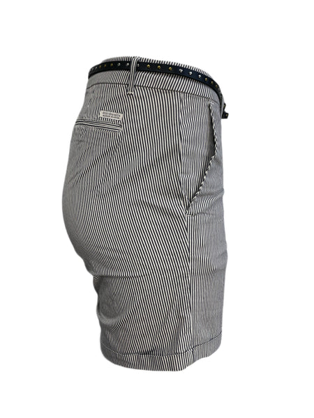 SCOTCH & SODA Women's White Striped Shorts #923 26 NWOT