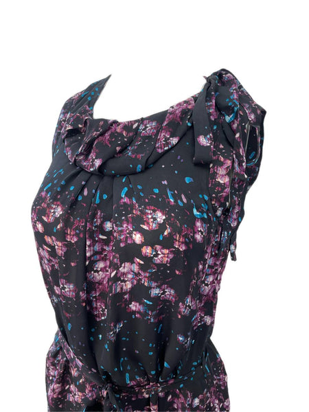 RICHARD CHAI Women's Purple Spiral Neck Dress #9F11 NWT