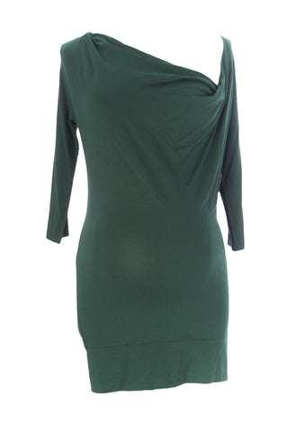 9FASHION Maternity Women's Alexia Green Tunic Blouse Sz S $72 NEW