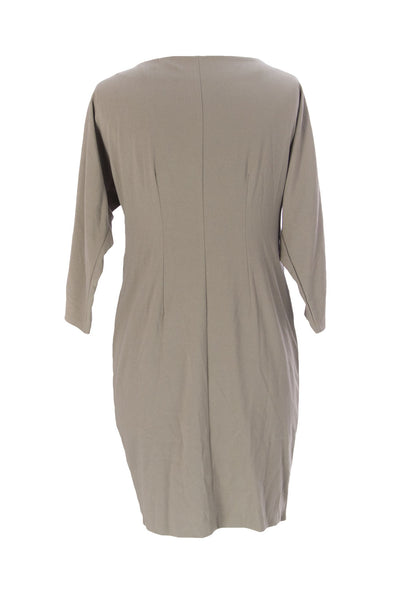 9FASHION Maternity Womne's Chantal Gold Buckle Dress, Small, Ginger