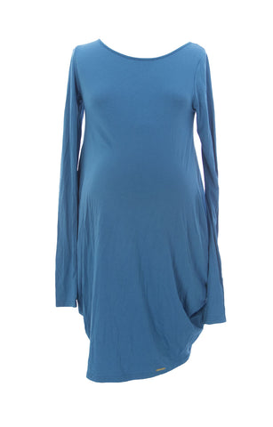 9FASHION Maternity Women's Elfri Azure Long Tunic Sz S $79 NEW
