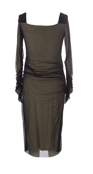 9FASHION Maternity Women's Evening Dress, Small, Black/Beige