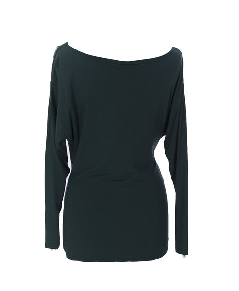 9FASHION Maternity Women's Lilou Malachite Blouse Sz S $89 NEW