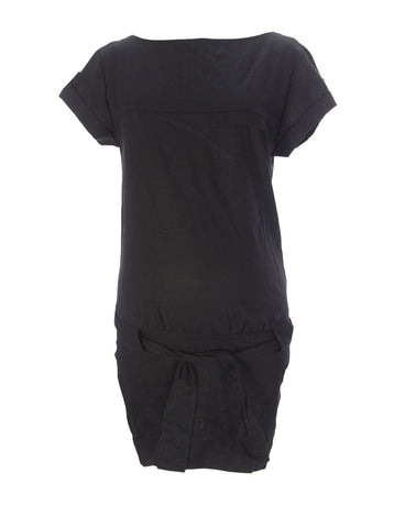 9FASHION Maternity Women's Ravelia Shift Dress, Small, Black