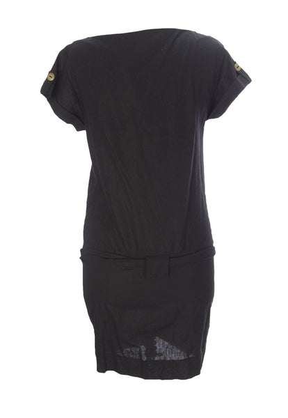 9FASHION Maternity Women's Ravelia Shift Dress, Small, Black