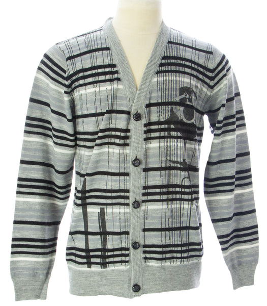 ARTFUL DODGER Men's Heather Grey Conspire Cardigan AM83-S02 $148 NEW