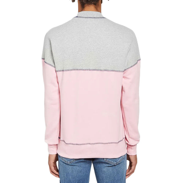 AIME LEON DORE Men's Pink 20oz Terry Cross Stitch Crewneck Hoodie NWT