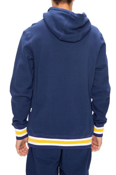 AIME LEON DORE Men's Navy 20oz Terry Collegiate Hoodie NWT