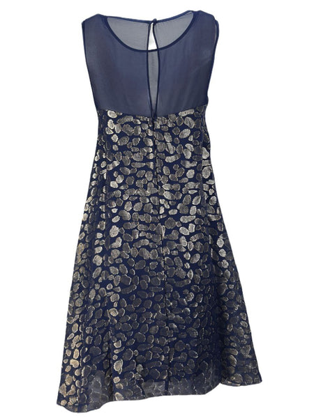 ERIN Women's Blue Marla A-Line Dress #41014104440 4 NWT