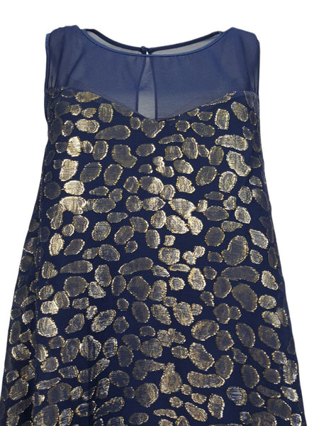 ERIN Women's Blue Marla A-Line Dress #41014104440 4 NWT