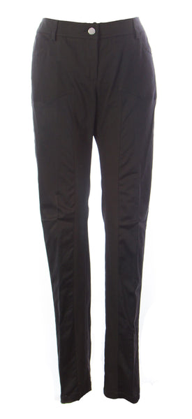 ANNA RACHELE Women's Textured Cotton Pants IT 46 Black