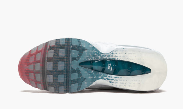 NIKE Men's White/Metallic Silver/Photo Blue USA Air Max 95 #AQ7981-100 NEW