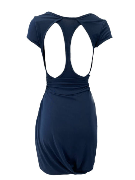 RICHARD CHAI Women's Blue Racer Back Dress #AR12 NWT