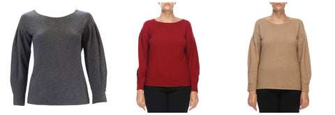 MARINA RINALDI Women's Avvolto Cashmere Blend Sweater $525 NWT