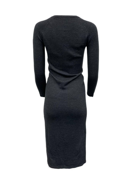 HEARTLOOM Women's Charcoal Adrian Knit Midi Dress Size XS NWT