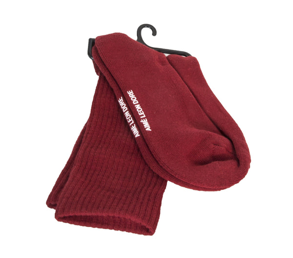 AIME LEON DORE Men's Red Crew Socks One Size Fits All NWT